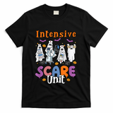 Intensive Scare Unit Icu Boo Crew Funny Nicu Picu Nurse Tech T-Shirt - Black