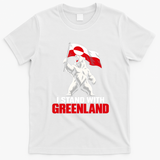 I Stand With Greenland Protest Arctic Polar Bear T-Shirt - White