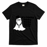 Its Tricky Tricky Tricky Ghost Boo Its Tricky Halloween T-Shirt - Black