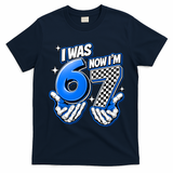 I Was 6 Now Im 7 Birthday 67 7th Birthday T-Shirt - Navy Blue