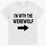 IM With The Werewolf Halloween Costume T-Shirt - White