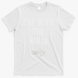 I'm With The Ninja Costume Halloween Matching Couple T-Shirt - White