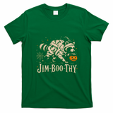 Jim Boo Thy Halloween Jimothy Raccoon T-Shirt - Irish Green