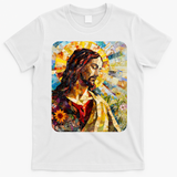 Jesus Christ Renaissance Art Church T-Shirt - White