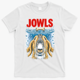 Jowls Dog Movie Parody Poster Meme T-Shirt - White