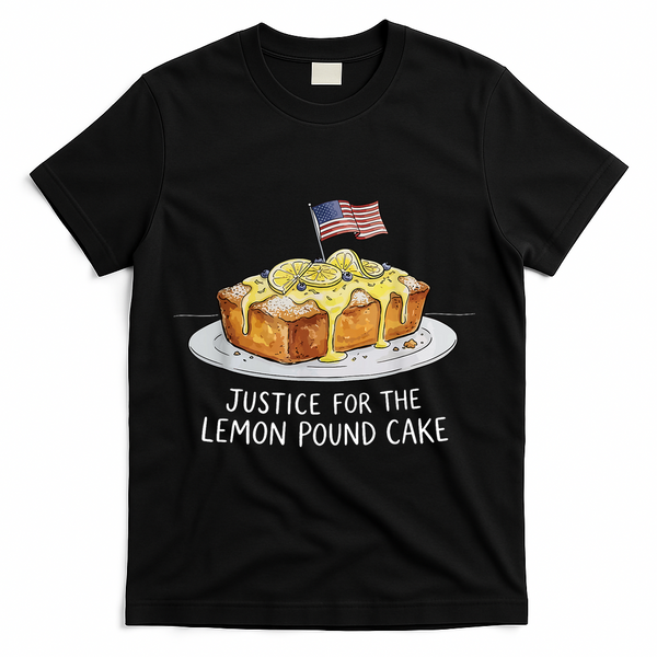 Justice For Lemon Pound Cake T-Shirt - Black