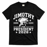 Jimothy For President 2028 Viral Racoon T-Shirt - Black