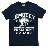 Jimothy For President 2028 Viral Racoon T-Shirt - Navy Blue