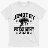 Jimothy For President 2028 Viral Racoon T-Shirt - White