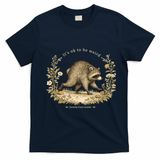 Jimothy From Seattle It’s OK To Be Weird Funny Raccoon T-Shirt - Navy Blue