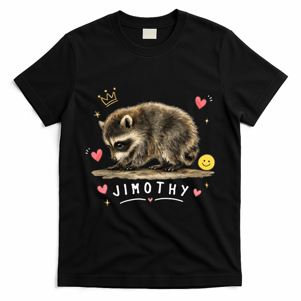 Jimothy Famous Seattle Raccoon T-Shirt - Black
