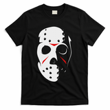 Jason Hockey Mask Halloween Friday 13th T-Shirt - Black