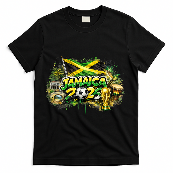 JAMAICA North America Soccer Tournament 2026 T-Shirt - Black