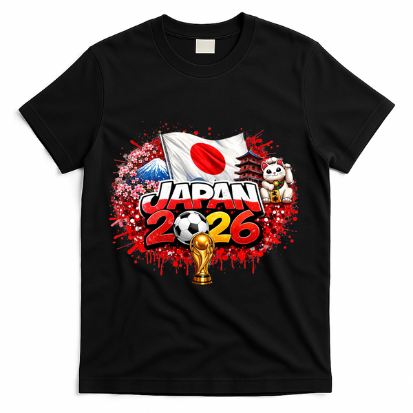 Japan North America Soccer Tournament 2026 T-Shirt - Black