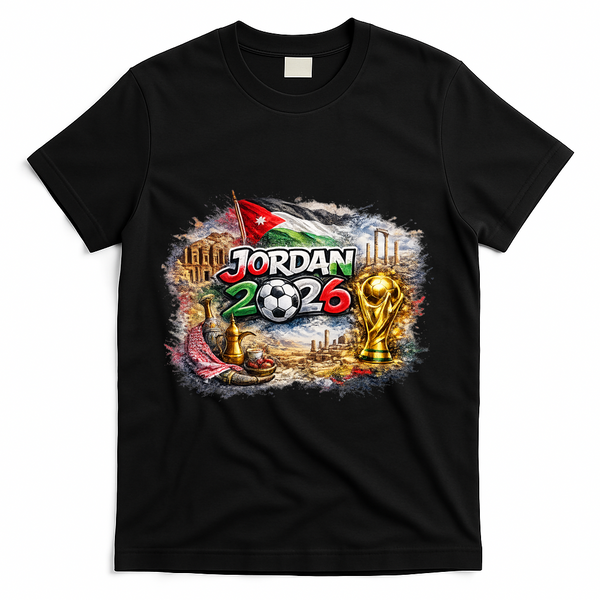 Jordan North America Soccer Tournament 2026 T-Shirt - Black