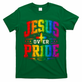 Jesus Over Pride T-Shirt - Irish Green
