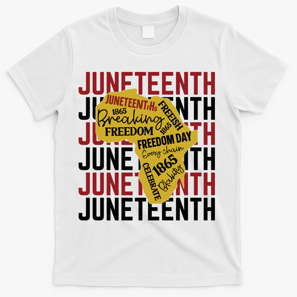 Juneteenth Pride Freedom Black History T-Shirt - White