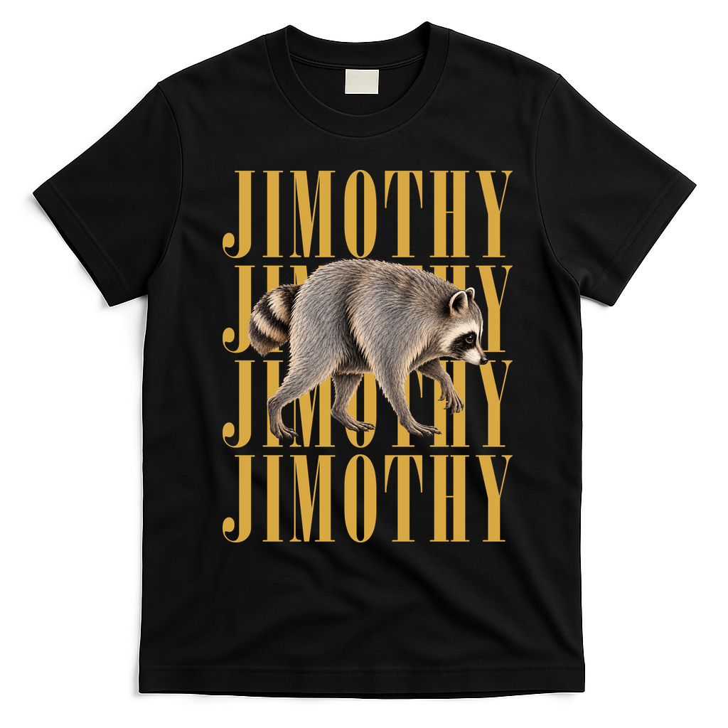 Jimothy Raccoon T-Shirt - Black