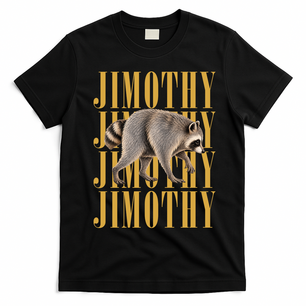Jimothy Raccoon T-Shirt - Black