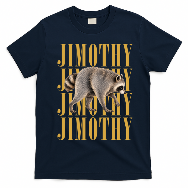 Jimothy Raccoon T-Shirt - Navy Blue