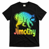 Jimothy Raccoon Meme Colorful  T-Shirt - Black