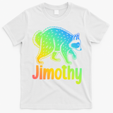 Jimothy Raccoon Meme Colorful  T-Shirt - White