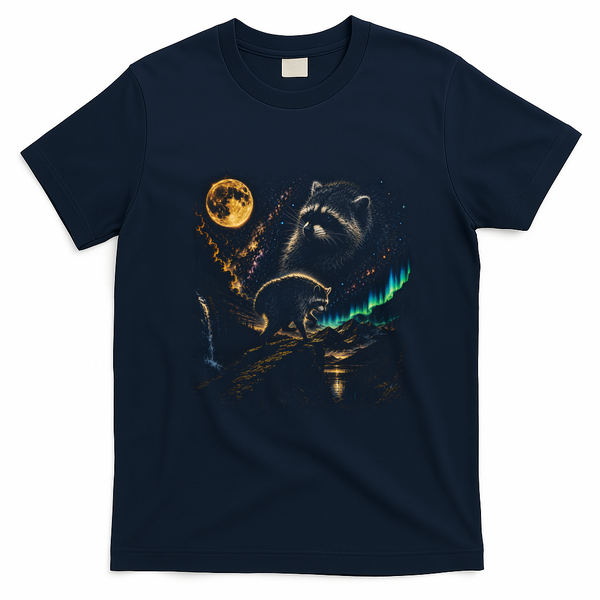 Jimothy Raccoon Seattle Feral Legend Moonlight T-Shirt - Navy Blue