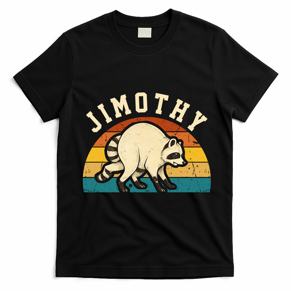 Jimothy Raccoon Seattle Feral Funny Trash Wildlife T-Shirt - Black