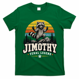 Jimothy Raccoon Seattle Feral Legend Meme T-Shirt - Irish Green