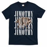 Jimothy Raccoon Viral Meme Funny Trendy T-Shirt - Navy Blue