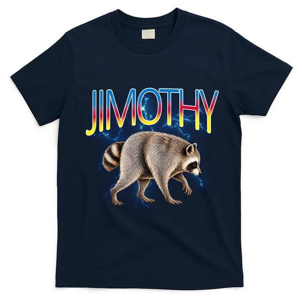Jimothy Raccoon Viral Seattle Feral Legend Meme Cute Funny T-Shirt - Navy Blue