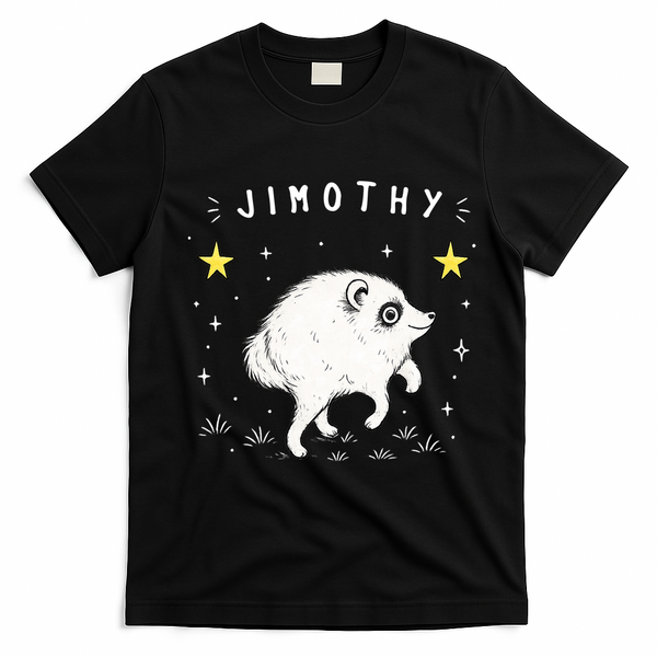 Jimothy Raccoon Viral Trend T-Shirt - Black