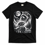 Jimothy Seattle Feral Legend Raccoon Funny T-Shirt - Black