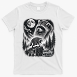 Jimothy Seattle Feral Legend Raccoon Funny T-Shirt - White