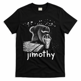 Jimothy The Raccoon Enjoying A Ice Coffee Drink T-Shirt - Black