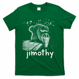 Jimothy The Raccoon Enjoying A Ice Coffee Drink T-Shirt - Irish Green