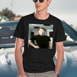 Jerma Slay Funny Blurry Image Black T-Shirt - Navy