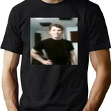 Jerma Slay Funny Blurry Image Black T-Shirt - Green
