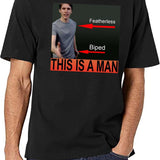 Jerma985 is A Man Black T-Shirt - White