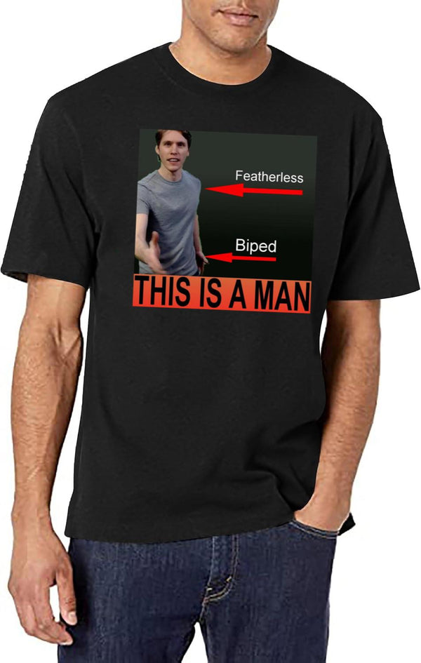 Jerma985 is A Man Black T-Shirt - White