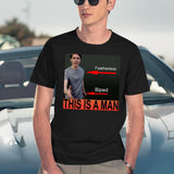 Jerma985 is A Man Black T-Shirt - Navy