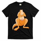 Kangaroo Costume For Halloween Kangaroo Animal T-Shirt - Black