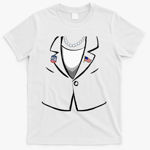 Kamala Suit Kamala Harris Halloween Costume T-Shirt - White