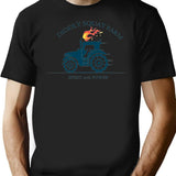 Kekevo Tractor Diddly Squat Farm Speed and Power Black T-Shirt - Black