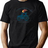Kekevo Tractor Diddly Squat Farm Speed and Power Black T-Shirt - Green