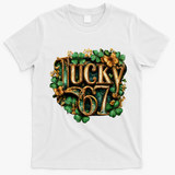 Lucky 67 St Patrick’s Day 6-7 Meme  T-Shirt - White