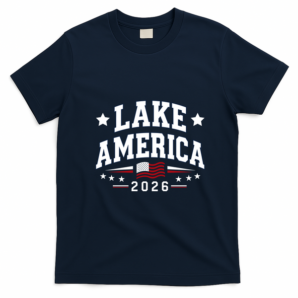 Lake America 2026 USA T-Shirt - Navy Blue
