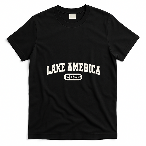 Lake America 2026 Vintage T-Shirt - Black
