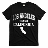 Los Angeles California Est 1781 Varsity T-Shirt - Black