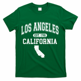Los Angeles California Est 1781 Varsity T-Shirt - Green